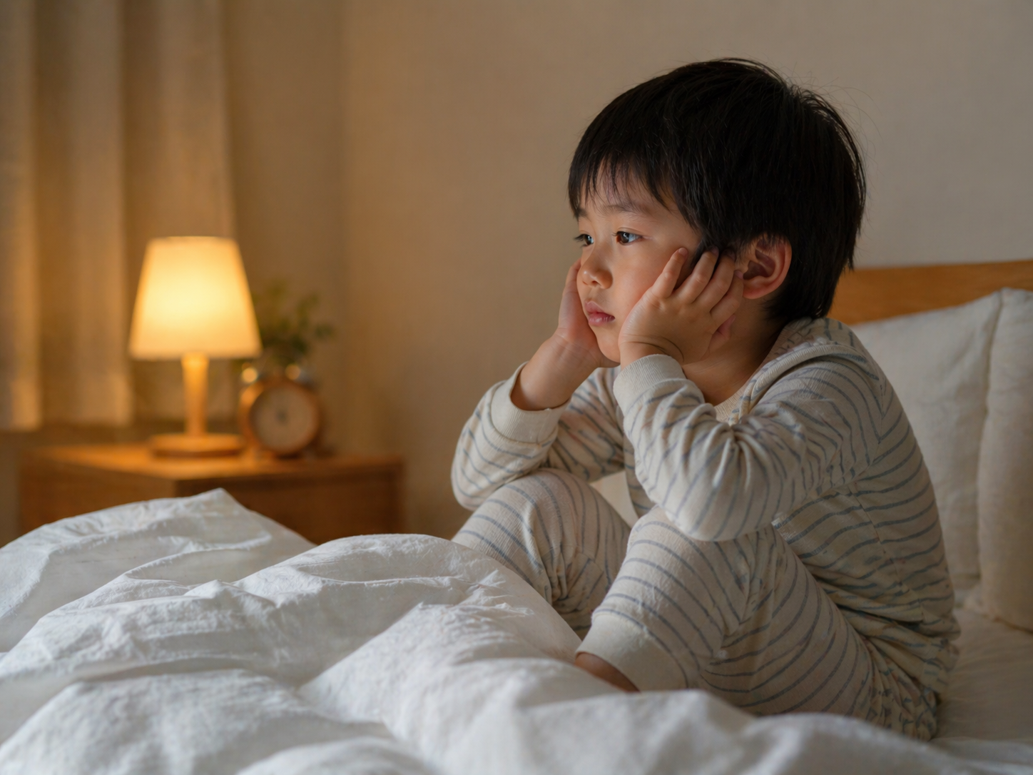 夜、眠れない子ども